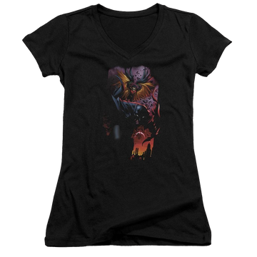 Batman Batman & Robin #1 - Juniors V-Neck T-Shirt Juniors V-Neck T-Shirt Batman   