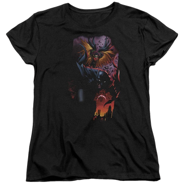 Black women's t-shirt with Batman & Robin #1 graphic
