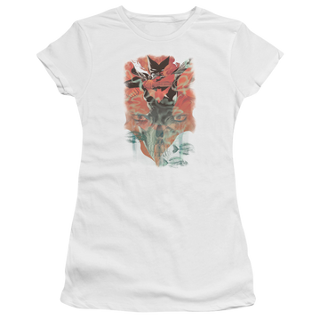 White juniors t-shirt with DC Comics Batman Batwoman #1 graphic