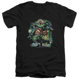 Green Lantern Corps #1 - Men's V-Neck T-Shirt Men's V-Neck T-Shirt Green Lantern   
