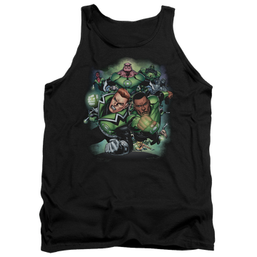 Black men's tank with Green Lantern Corps #1 graphic