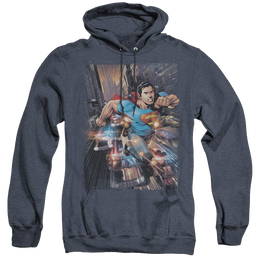 Superman Action Comics #1 - Heather Pullover Hoodie Heather Pullover Hoodie Superman   