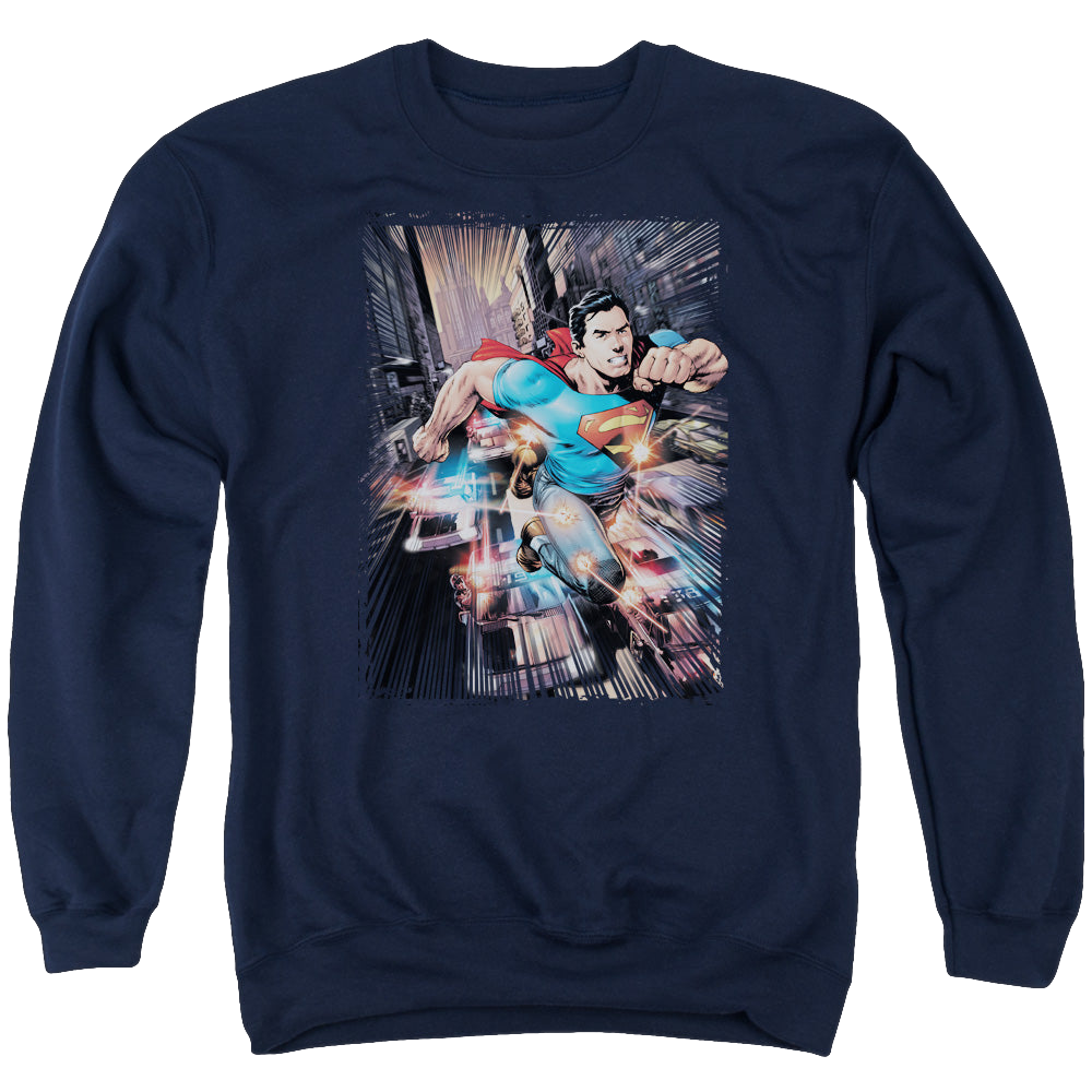 Superman Action Comics #1 - Men's Crewneck Sweatshirt Men's Crewneck Sweatshirt Superman   