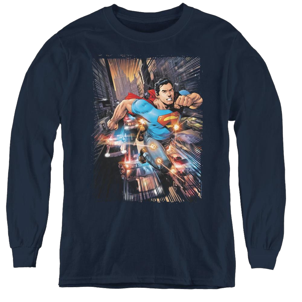Superman Action Comics #1 - Youth Long Sleeve T-Shirt Youth Long Sleeve T-Shirt Superman   