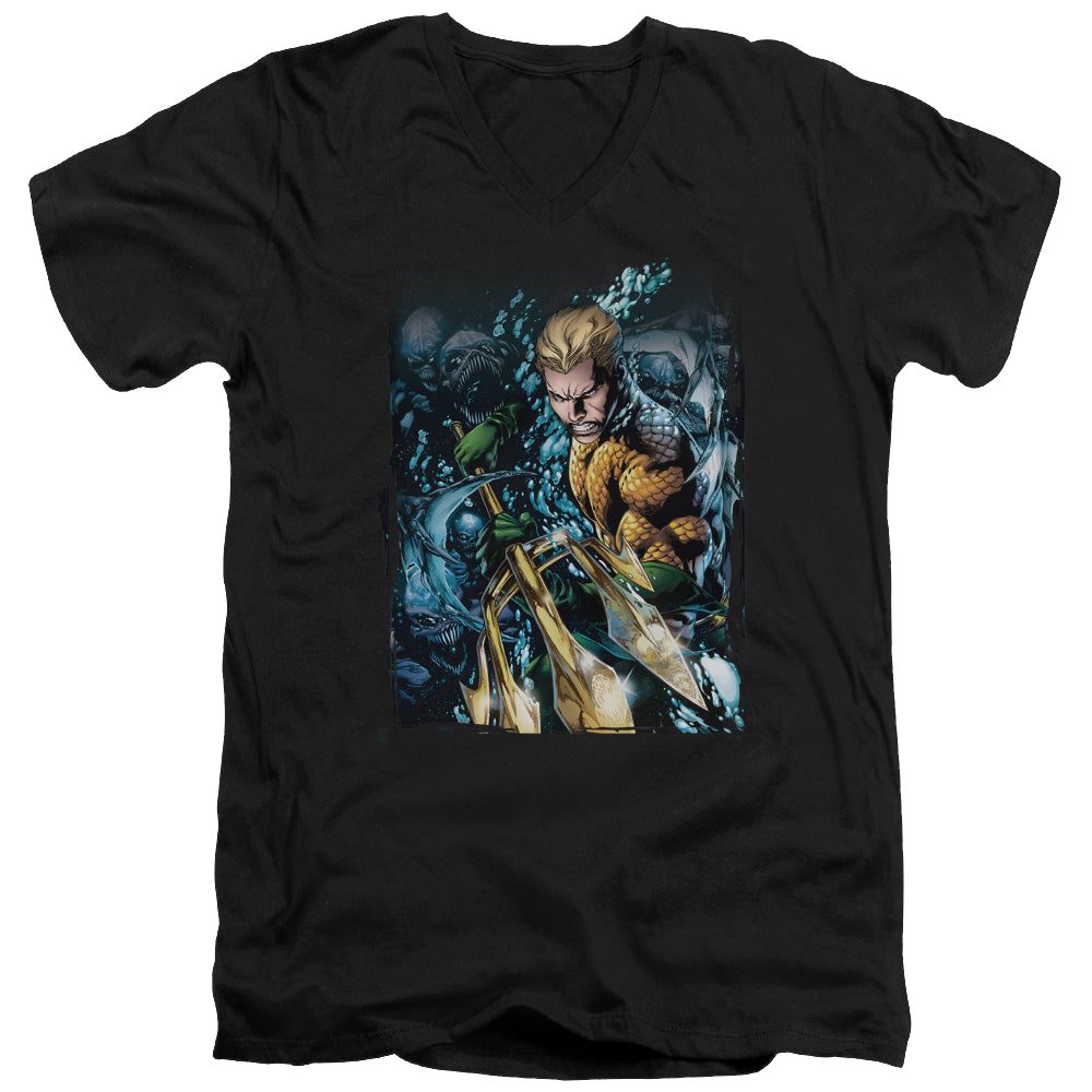 Aquaman Aquaman #1 - Men's V-Neck T-Shirt Men's V-Neck T-Shirt Aquaman   