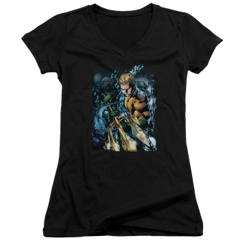 Aquaman Aquaman #1 - Juniors V-Neck T-Shirt Juniors V-Neck T-Shirt Aquaman   