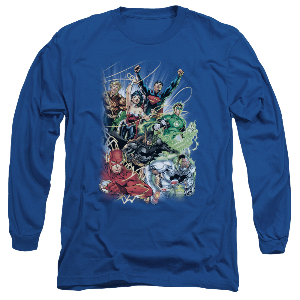 Justice League Justice League #1 Men's Long Sleeve T-Shirt Men's Long Sleeve T-Shirt Justice League   