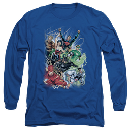 Justice League Justice League #1 Men's Long Sleeve T-Shirt Men's Long Sleeve T-Shirt Justice League   