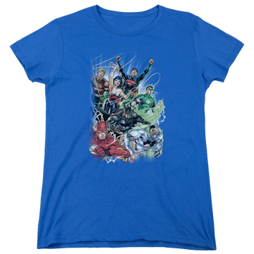 Royal women's t-shirt with Justice League #1 graphic