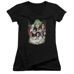 DC Comics Justice League Dark - Juniors V-Neck T-Shirt Juniors V-Neck T-Shirt Justice League   
