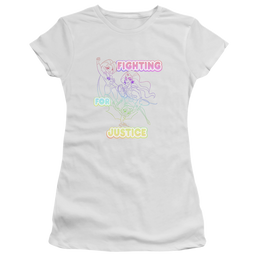 Dc Super Hero Girls Fighting For Justice - Juniors T-Shirt Juniors T-Shirt DC Comics   