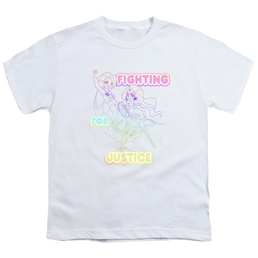 Dc Super Hero Girls Fighting For Justice - Youth T-Shirt Youth T-Shirt (Ages 8-12) DC Comics   