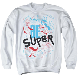 Dc Super Hero Girls Be Super - Men's Crewneck Sweatshirt Men's Crewneck Sweatshirt DC Comics   