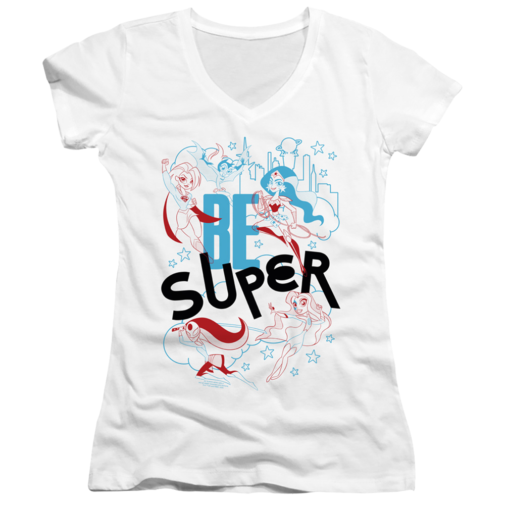 Dc Super Hero Girls Be Super - Juniors V-Neck T-Shirt Juniors V-Neck T-Shirt DC Comics   