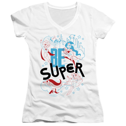 Dc Super Hero Girls Be Super - Juniors V-Neck T-Shirt Juniors V-Neck T-Shirt DC Comics   