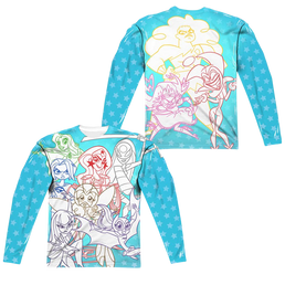 Dc Super Hero Girls Justice Gang (Front/Back Print) - Men's All-Over Print Long Sleeve Men's All-Over Print Long Sleeve DC Comics   