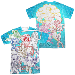 Dc Super Hero Girls Justice Gang (Front/Back Print) - Men's All-Over Print T-Shirt Men's All-Over Print T-Shirt DC Comics   