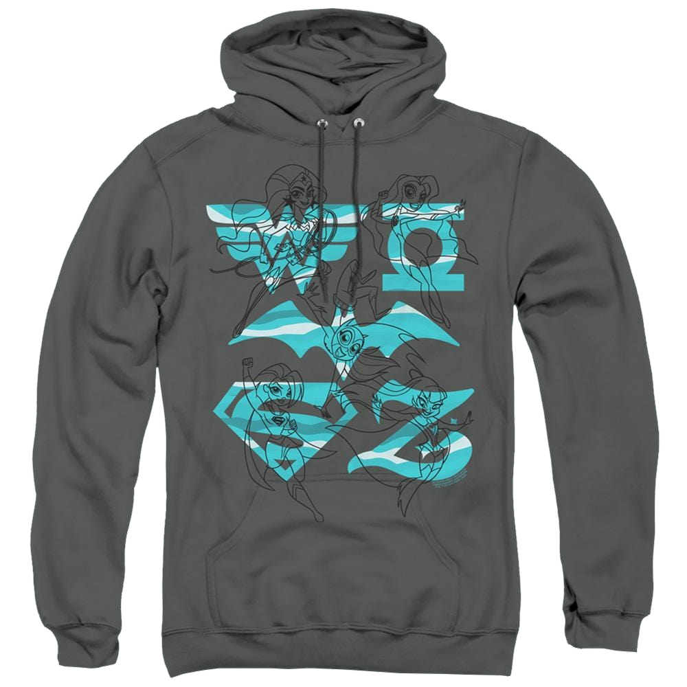Dc Super Hero Girls Line Art Group - Pullover Hoodie Pullover Hoodie DC Comics   