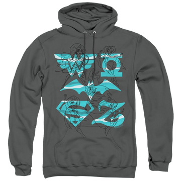Dc Super Hero Girls Line Art Group - Pullover Hoodie Pullover Hoodie DC Comics   