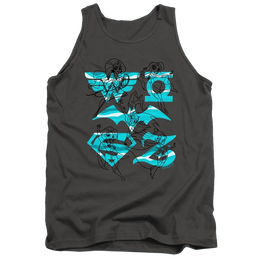 Dc Super Hero Girls Line Art Group - Men's Tank Top Men's Tank DC Comics   