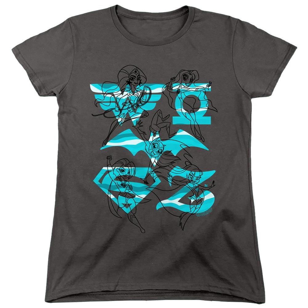 Dc Super Hero Girls Line Art Group - Women's T-Shirt Women's T-Shirt DC Comics   