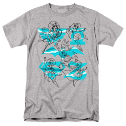 Dc Super Hero Girls Line Art Group - Men's Regular Fit T-Shirt Men's Regular Fit T-Shirt DC Comics   