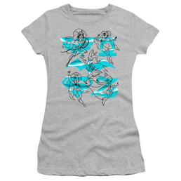 Dc Super Hero Girls Line Art Group - Juniors T-Shirt Juniors T-Shirt DC Comics   