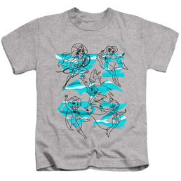 Dc Super Hero Girls Line Art Group - Kid's T-Shirt Kid's T-Shirt (Ages 4-7) DC Comics   