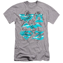 Dc Super Hero Girls Line Art Group - Men's Premium Slim Fit T-Shirt Men's Premium Slim Fit T-Shirt DC Comics   