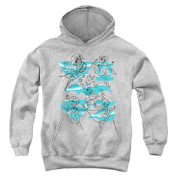 Dc Super Hero Girls Line Art Group - Youth Hoodie Youth Hoodie (Ages 8-12) DC Comics   