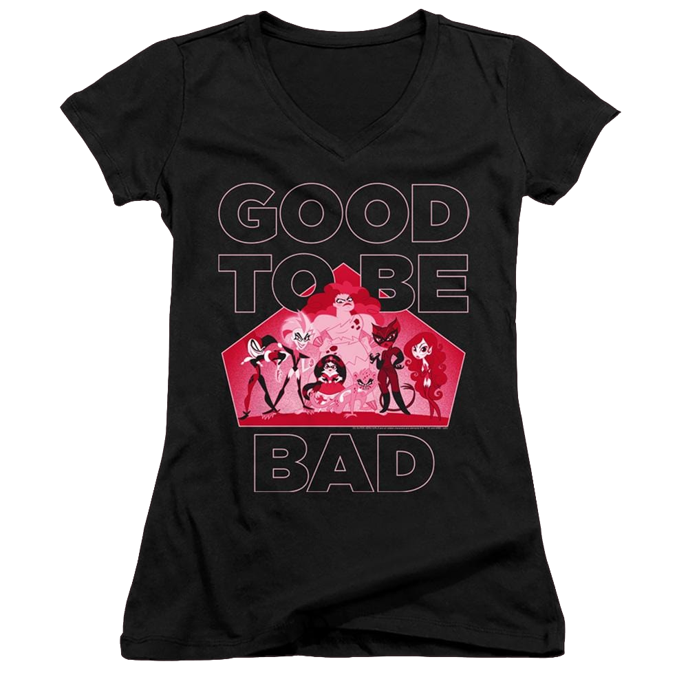 Dc Super Hero Girls Good To Be Bad - Juniors V-Neck T-Shirt Juniors V-Neck T-Shirt DC Comics   