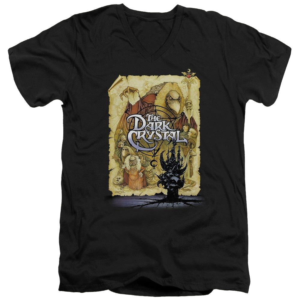Dark Crystal Poster - Men's V-Neck T-Shirt Men's V-Neck T-Shirt Dark Crystal   