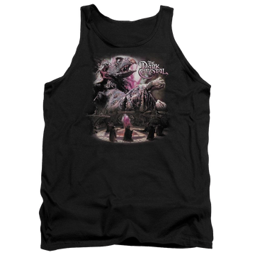 Black men's tank with Dark Crystal Power Mad graphic