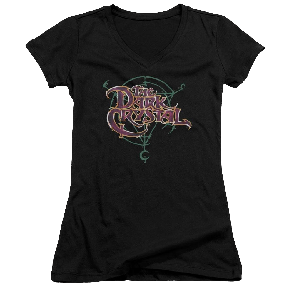 Dark Crystal Symbol Logo - Juniors V-Neck T-Shirt Juniors V-Neck T-Shirt Dark Crystal   