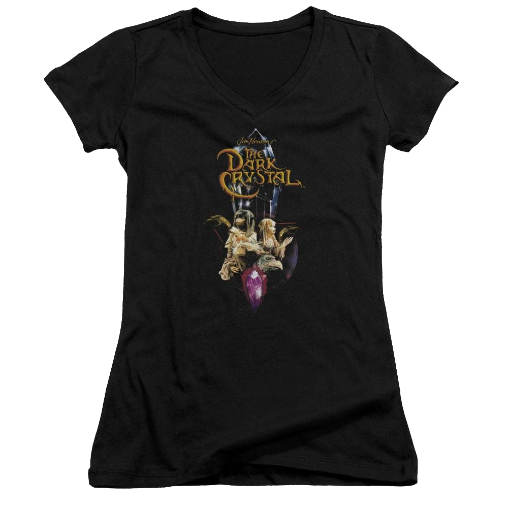 Dark Crystal Crystal Quest - Juniors V-Neck T-Shirt Juniors V-Neck T-Shirt Dark Crystal   