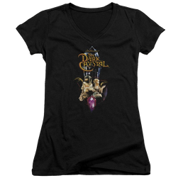 Dark Crystal Crystal Quest - Juniors V-Neck T-Shirt Juniors V-Neck T-Shirt Dark Crystal   