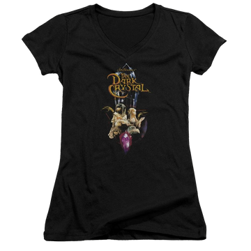 Dark Crystal Crystal Quest - Juniors V-Neck T-Shirt Juniors V-Neck T-Shirt Dark Crystal   
