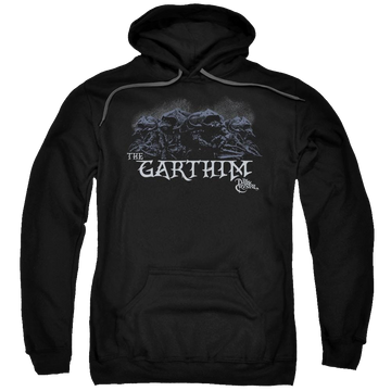 Black pullover hoodie with Dark Crystal The Garthim graphic