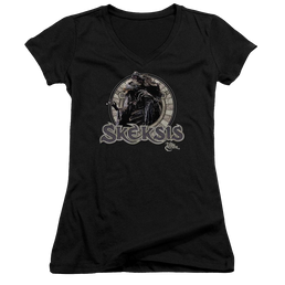 Dark Crystal Skeksis - Juniors V-Neck T-Shirt Juniors V-Neck T-Shirt Dark Crystal   