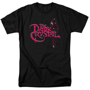Black men's regular fit t-shirt with Dark Crystal Bright Logo graphic