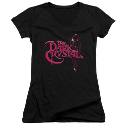 Dark Crystal Bright Logo - Juniors V-Neck T-Shirt Juniors V-Neck T-Shirt Dark Crystal   