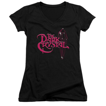 Dark Crystal Bright Logo - Juniors V-Neck T-Shirt Juniors V-Neck T-Shirt Dark Crystal   