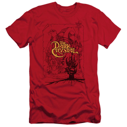 Dark Crystal Poster Lines - Men's Slim Fit T-Shirt Men's Slim Fit T-Shirt Dark Crystal   