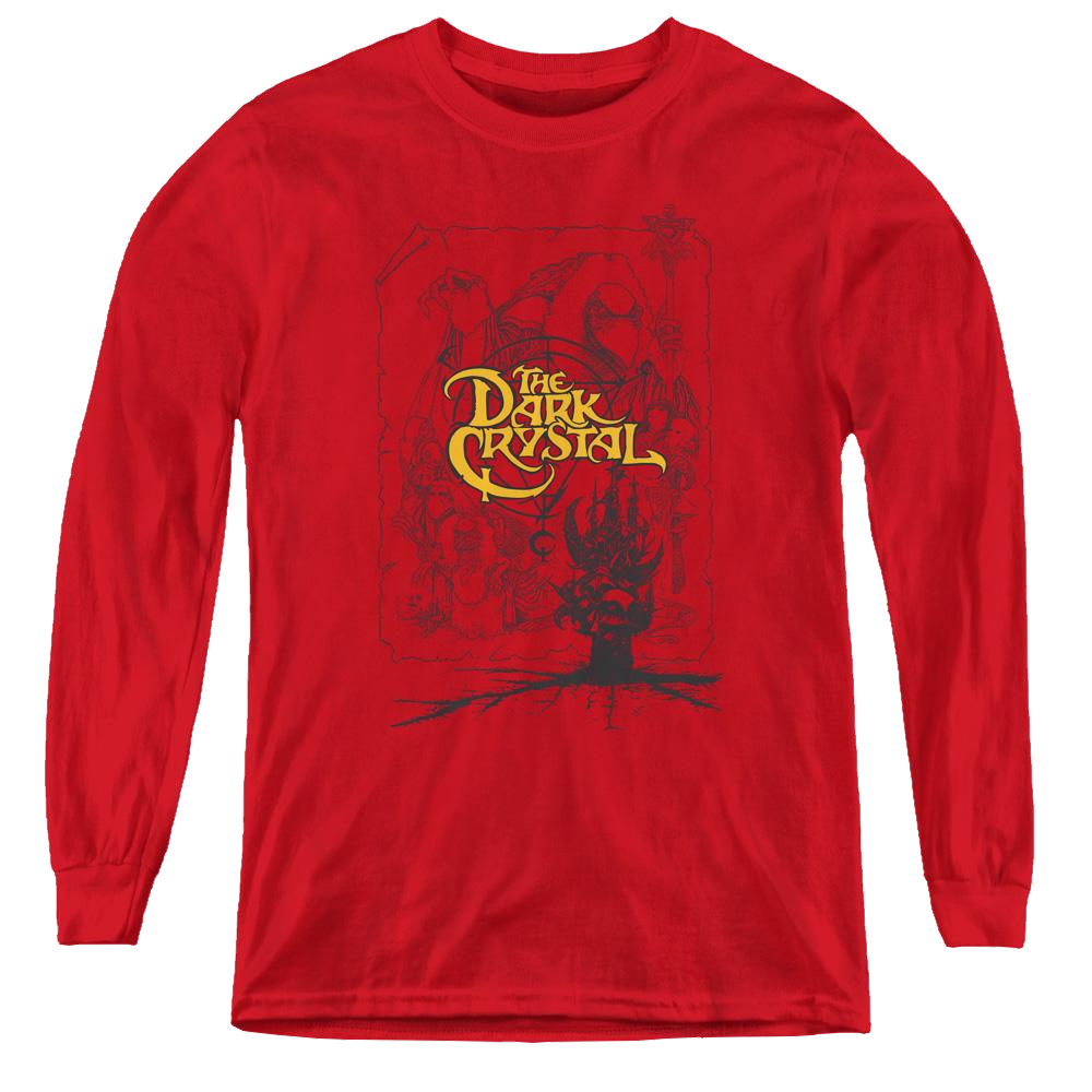 Dark Crystal, The Poster Lines - Youth Long Sleeve T-Shirt Youth Long Sleeve T-Shirt Dark Crystal   