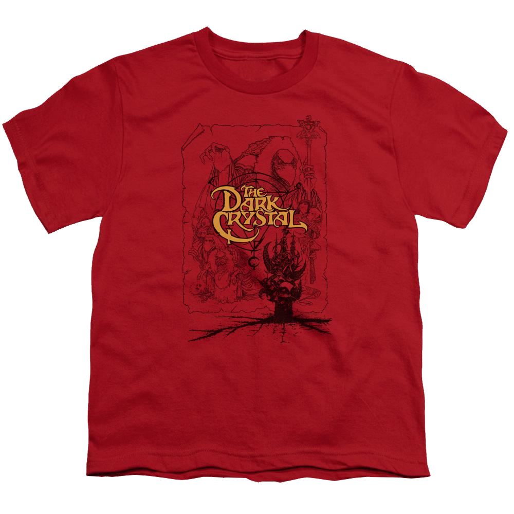 Dark Crystal Poster Lines - Youth T-Shirt (Ages 8-12) Youth T-Shirt (Ages 8-12) Dark Crystal   