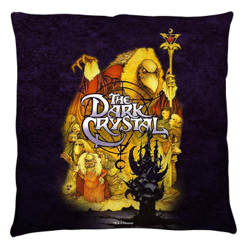 Dark Crystal Poster throw pillow