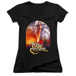 Dark Crystal, The Crystal Poster - Juniors V-Neck T-Shirt Juniors V-Neck T-Shirt Dark Crystal   