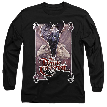 Black men's long sleeve t-shirt with Dark Crystal Wicked Poster graphic