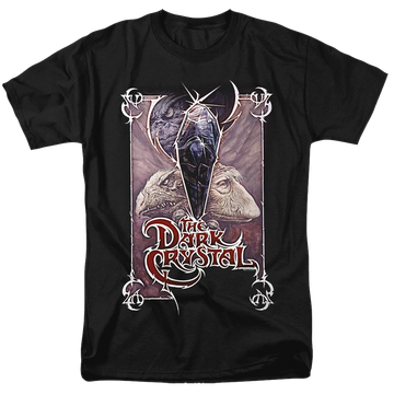 Black men's regular fit t-shirt with Dark Crystal Wicked Poster graphic