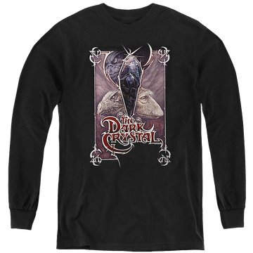 Black youth long sleeve t-shirt with Dark Crystal Wicked Poster graphic